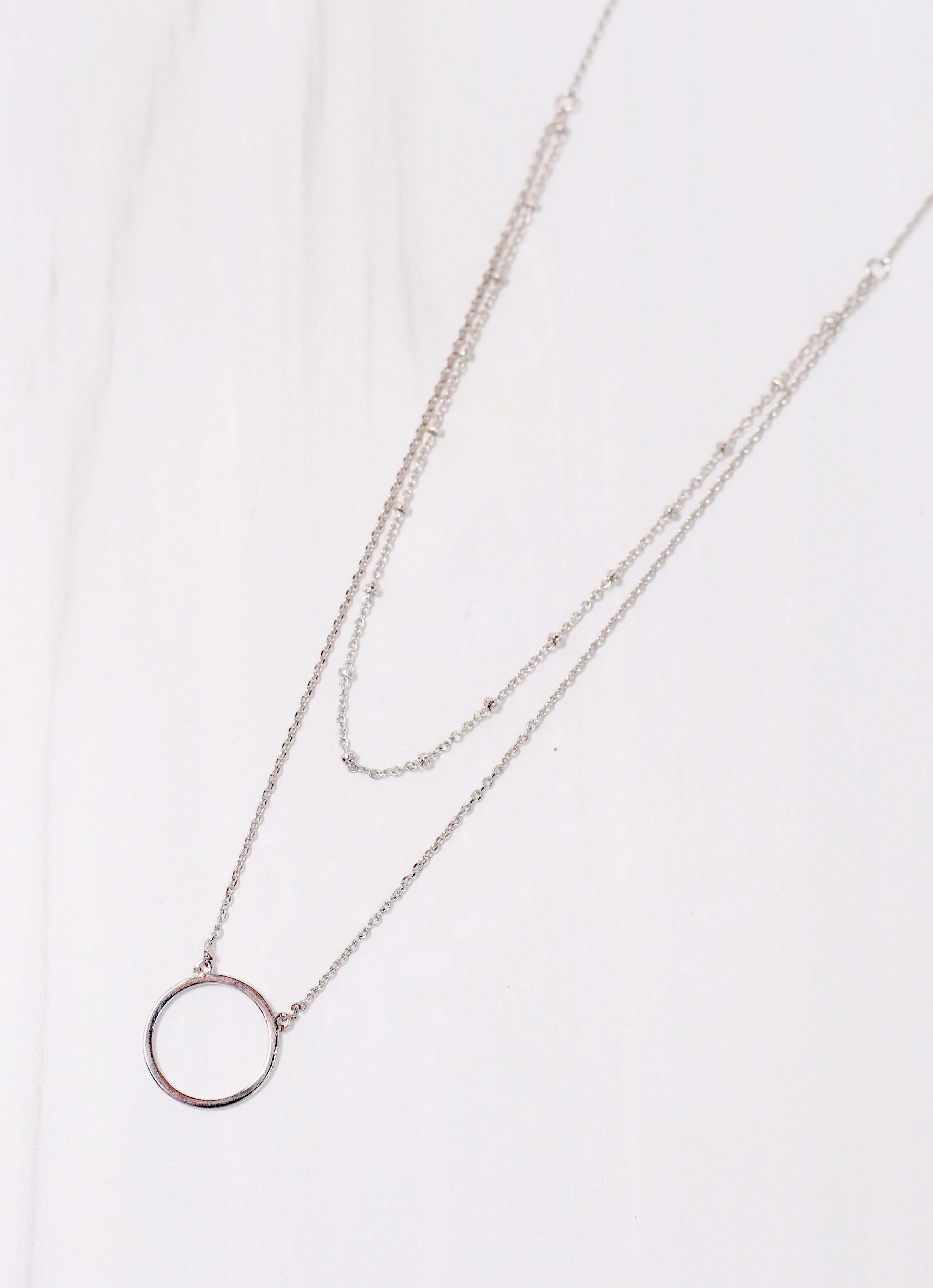 Sweet Moment Layered Necklace SILVER
