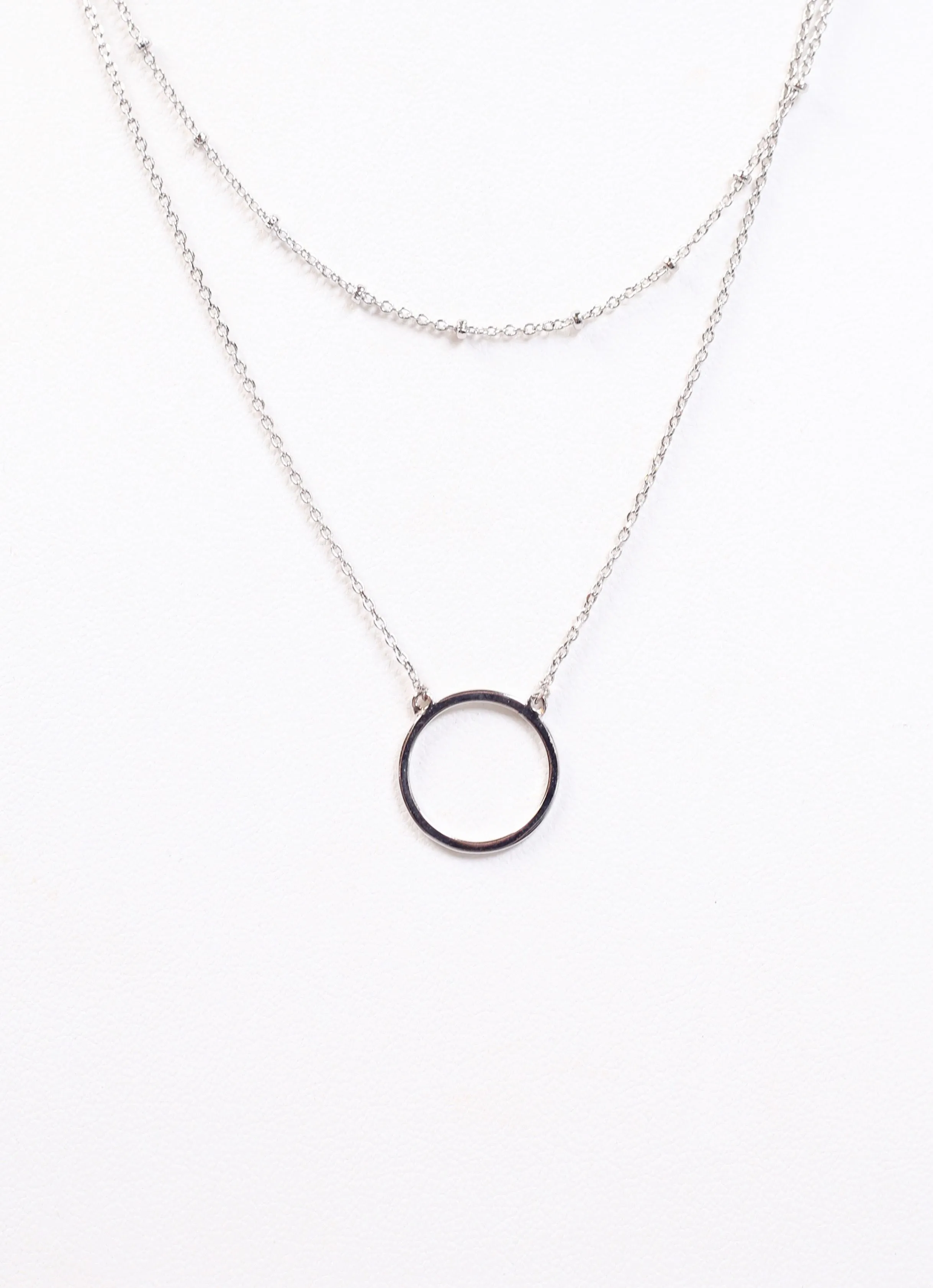 Sweet Moment Layered Necklace SILVER