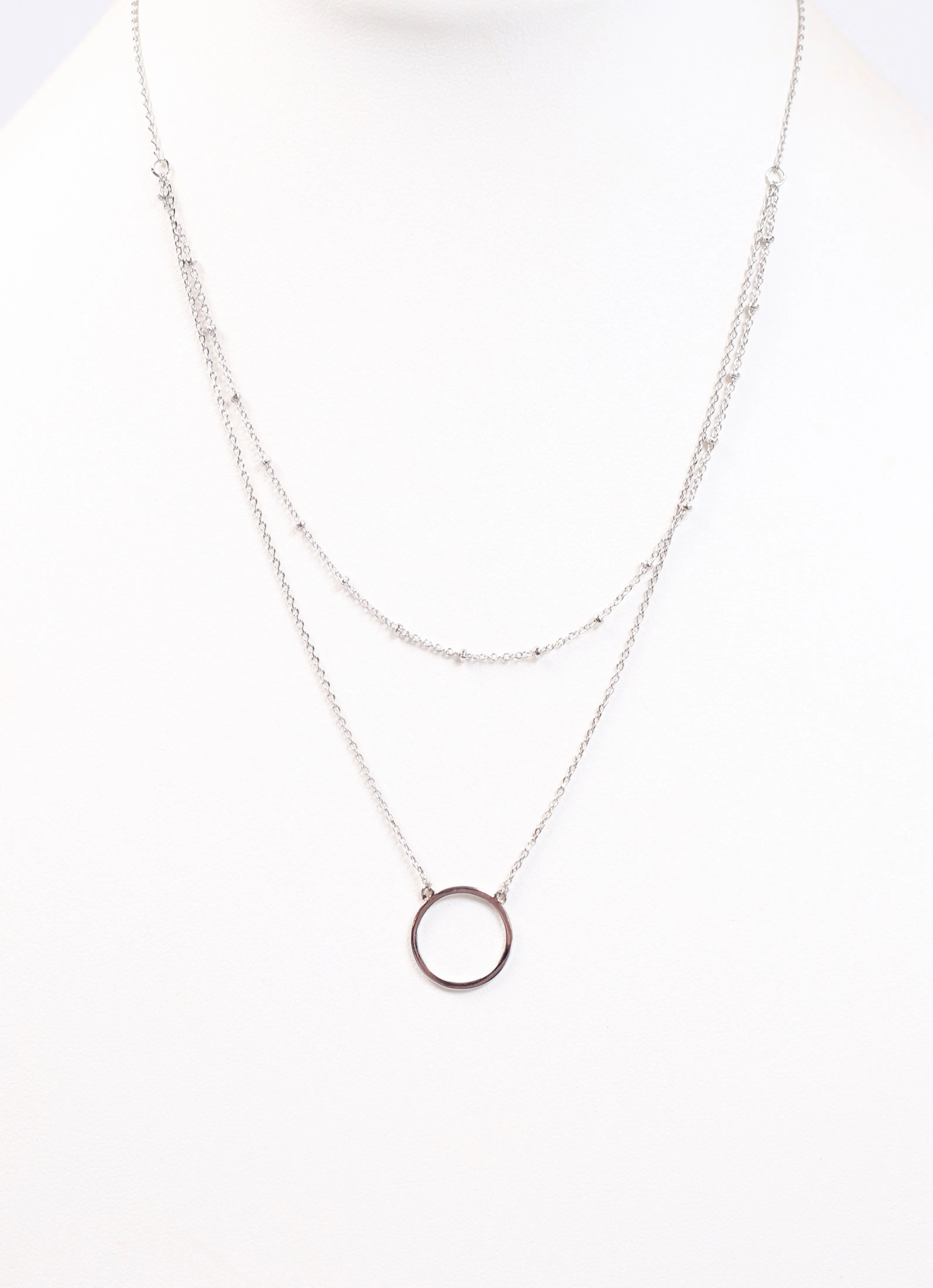 Sweet Moment Layered Necklace SILVER