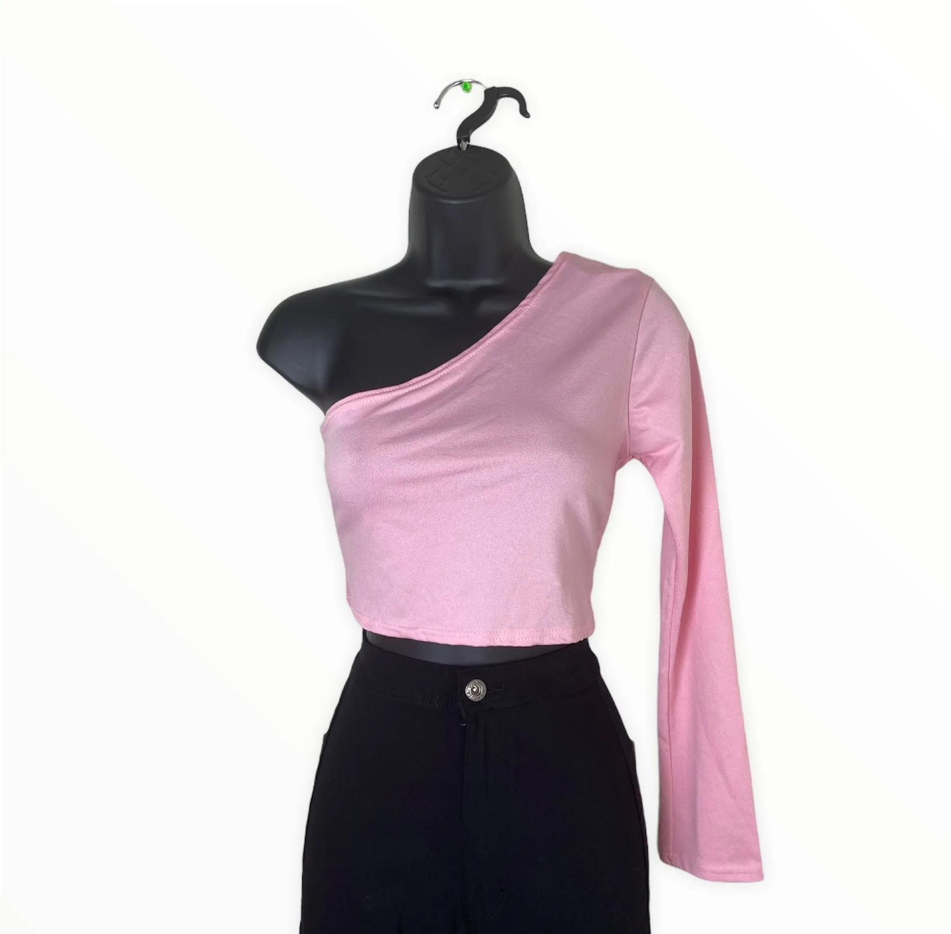 Talon One-shoulder Crop Top