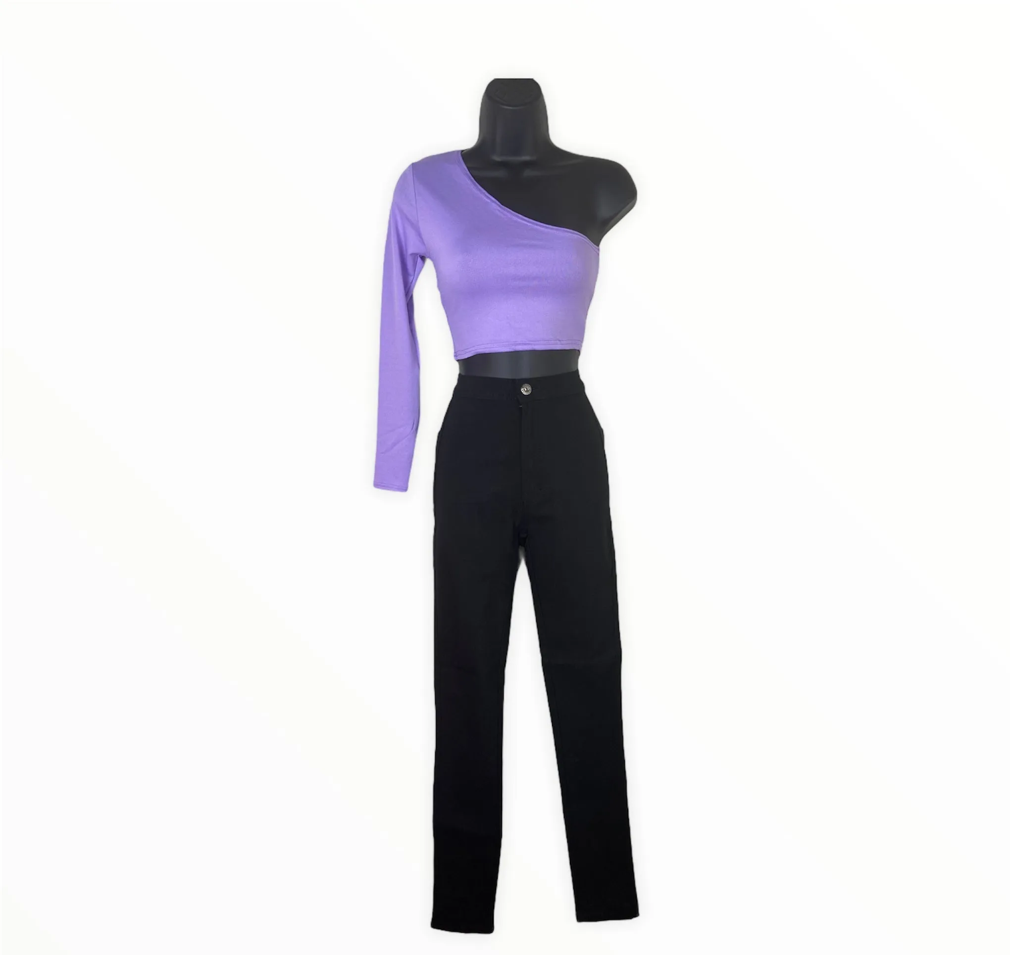 Talon One-shoulder Crop Top