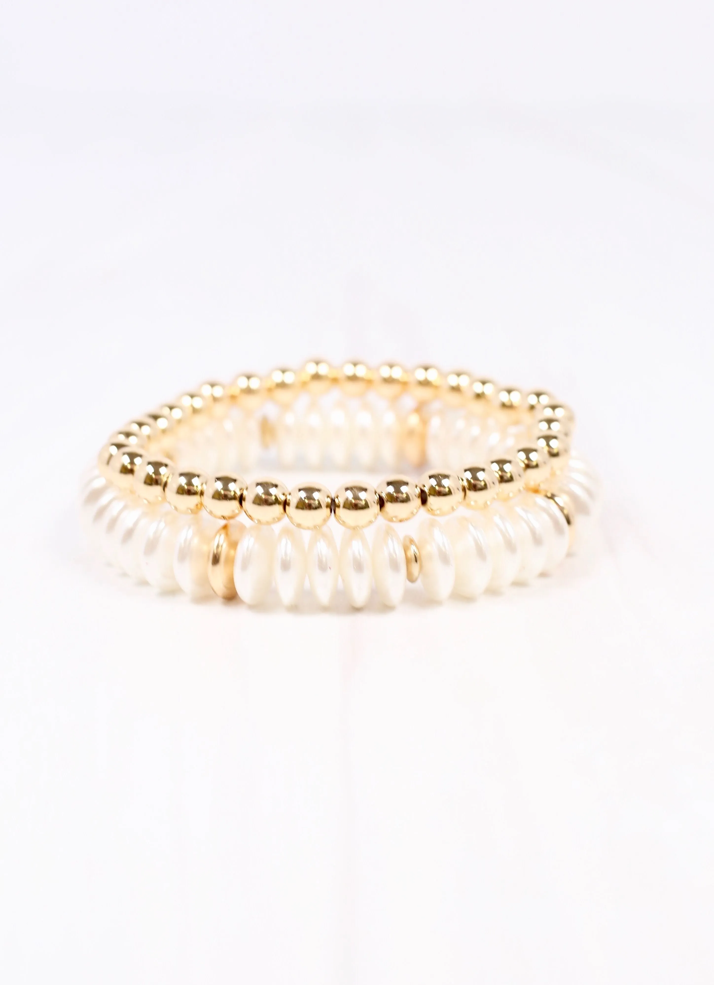 Tawni Pearl Bracelet Set GOLD