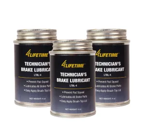 Technician's Brake Lubricant - 4oz Brush Top - 3 Pack