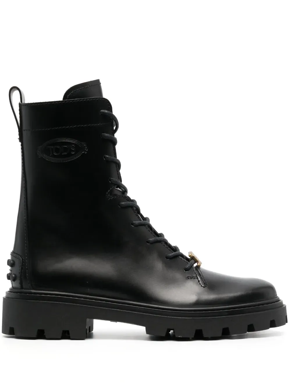 Tod's logo-plaque leather boots