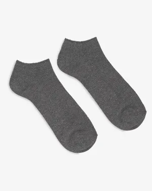 UTILITEES Mixed Cotton Sneaker Socks - Grey