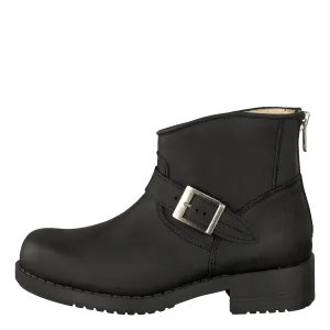 Very Low Boot Zip Back Black/Silver