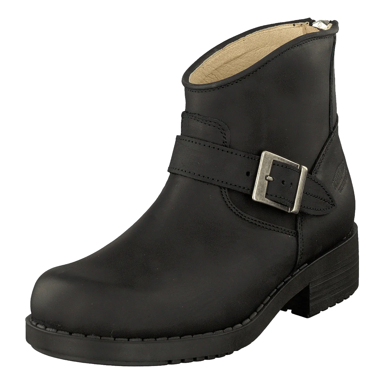 Very Low Boot Zip Back Black/Silver