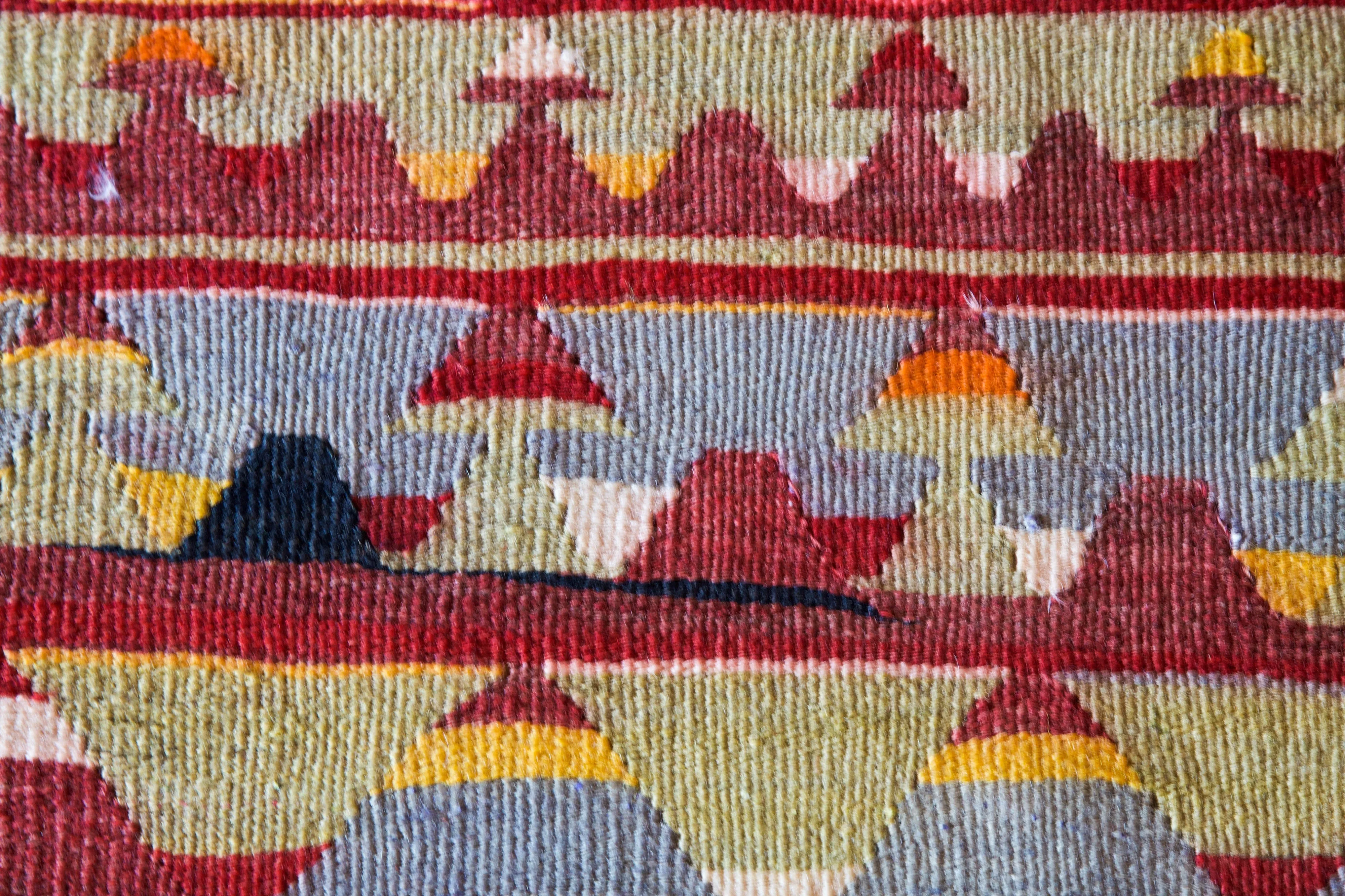 Vintage Mini Turkish Kilim Rug 2'11"x3'6"