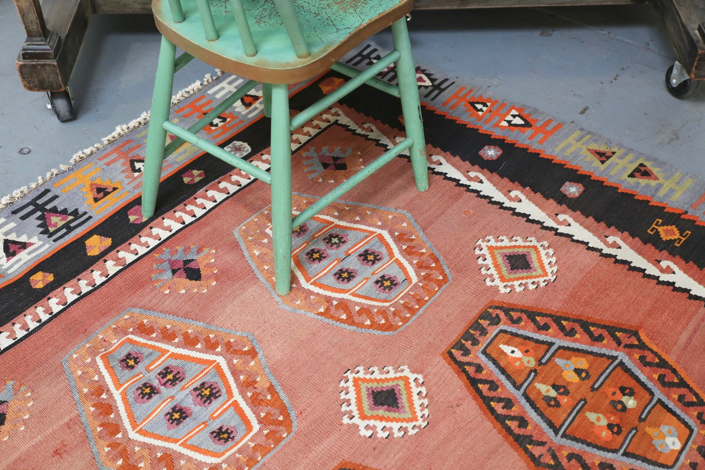 Vintage Sivas Sarkisla Kilim 6.10ftx11ft