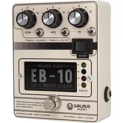 WALRUS AUDIO EB-10 Preamp/EQ/Boost (Cream)