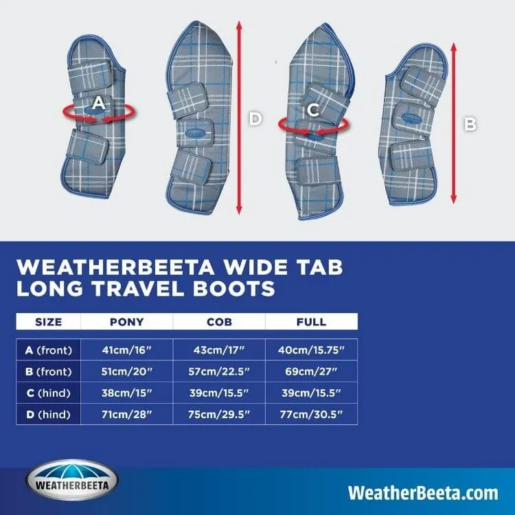 Weatherbeeta Wide Tab Long Travel Boots Sloth Print