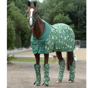 Weatherbeeta Wide Tab Long Travel Boots Sloth Print
