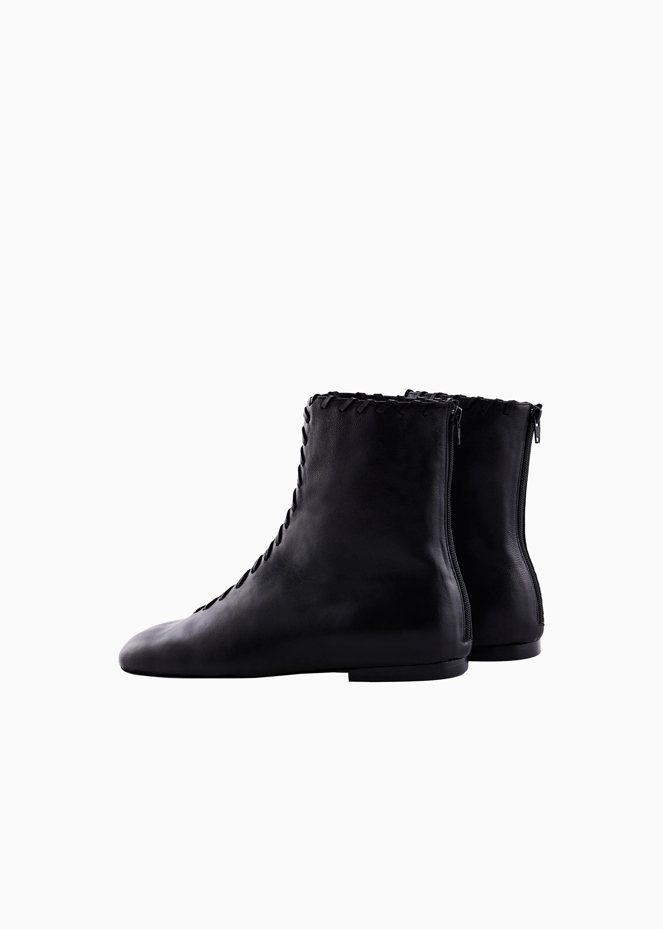 Whipstitch Flat Boot