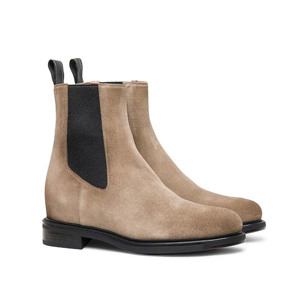 Women's Beatles Ankle Boots in Suede - Taupe