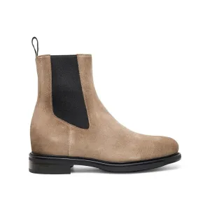 Women's Beatles Ankle Boots in Suede - Taupe