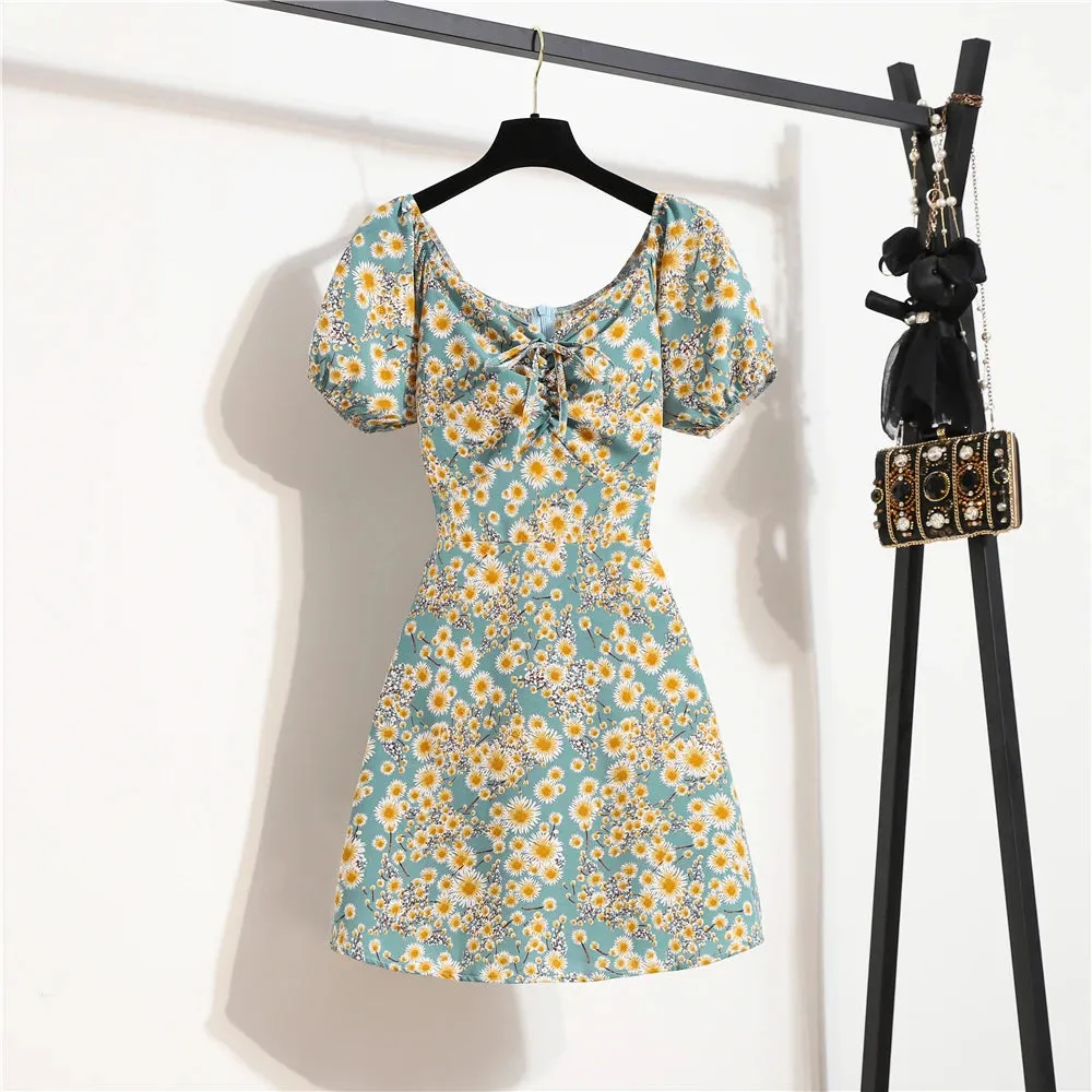 Women’s Mini Floral Chiffon Dress