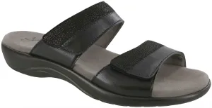 Women's Nudu Slide Leather Sandal in Midnight