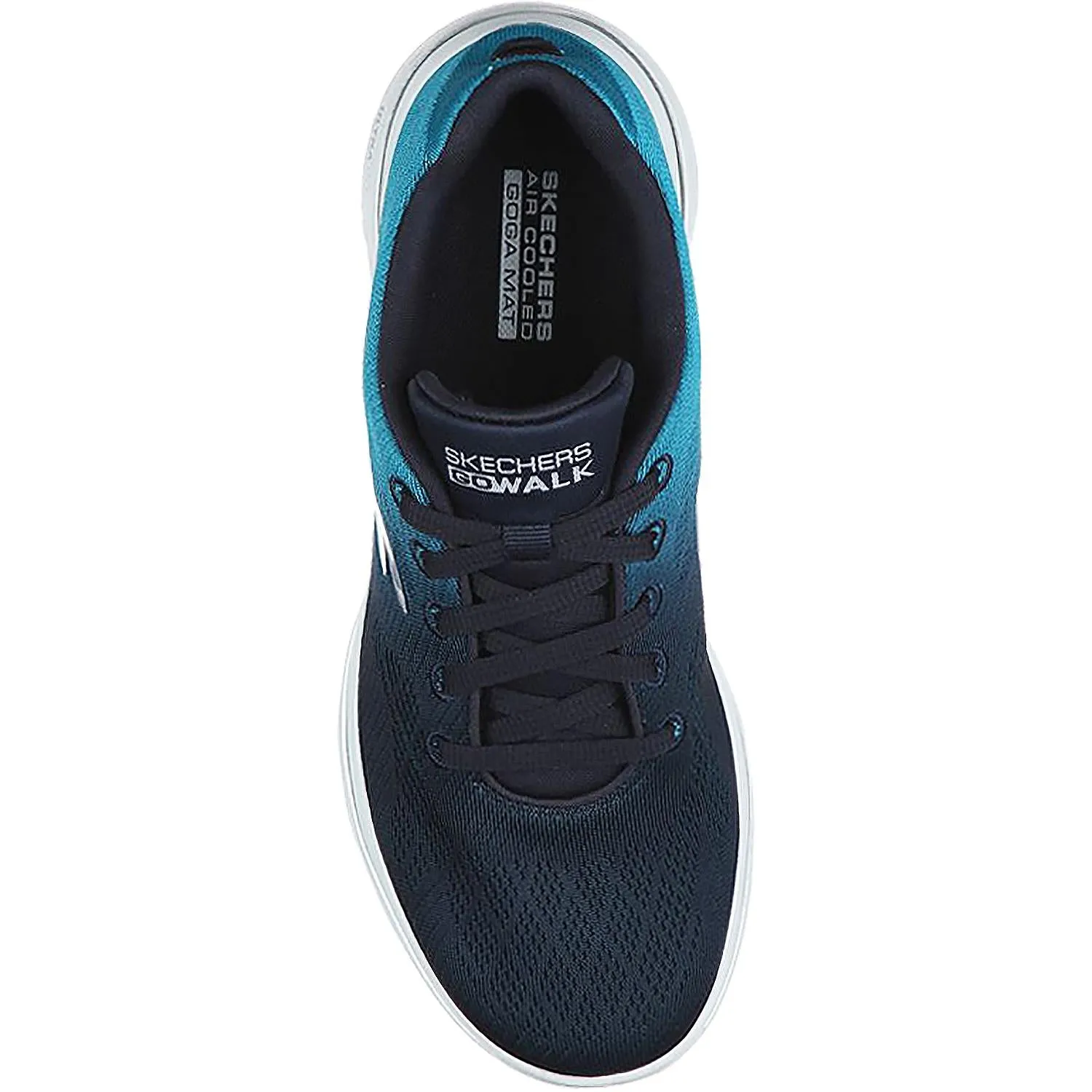 Women's Skechers Gowalk 5 Alive Navy Fabric Mesh