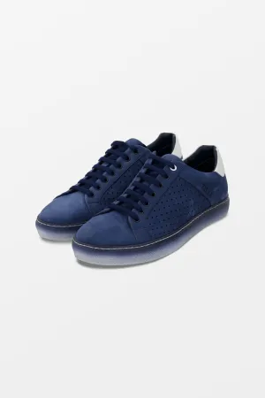 Zilli Blue Soft Nubuck Sneakers
